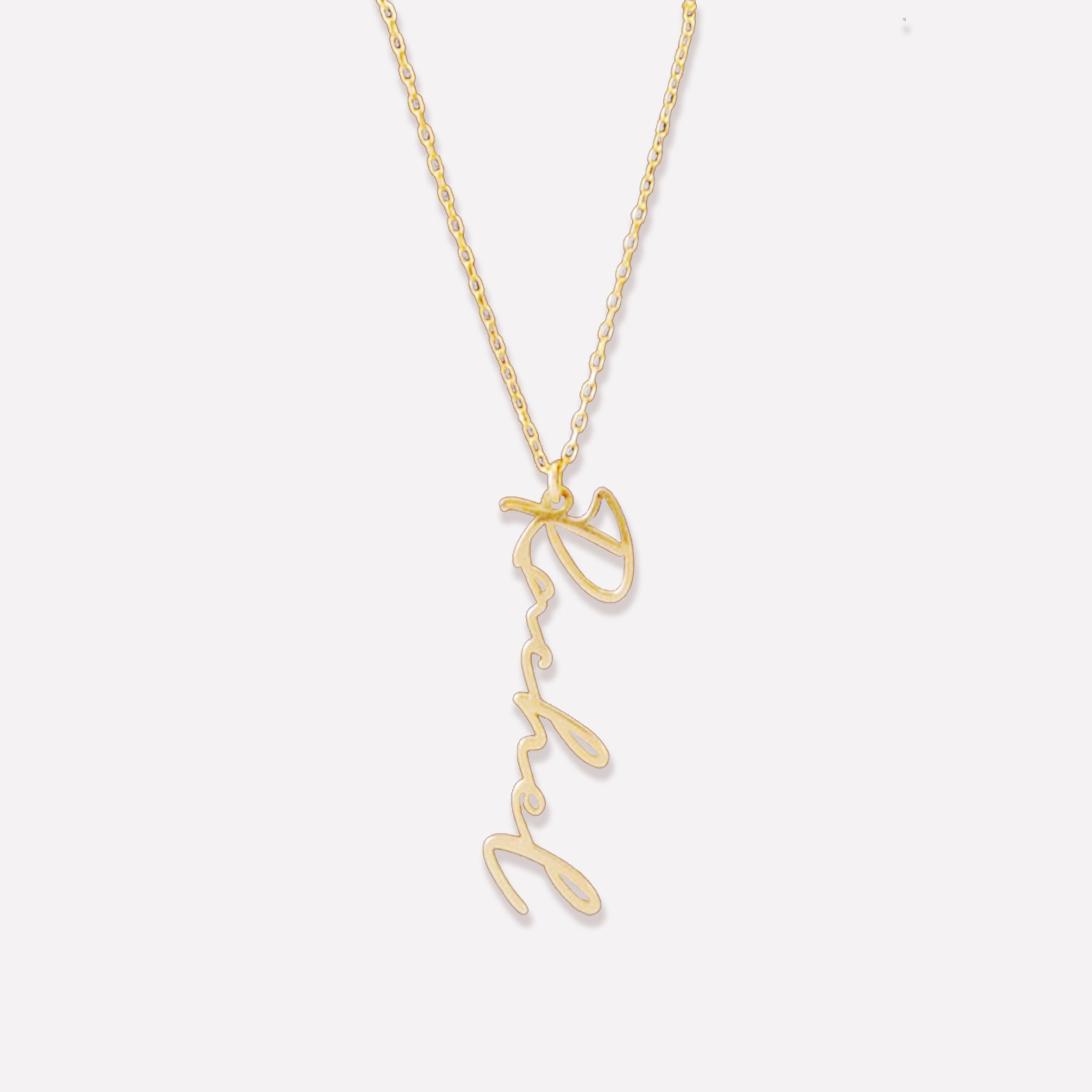 Vertical Custom Name Necklace