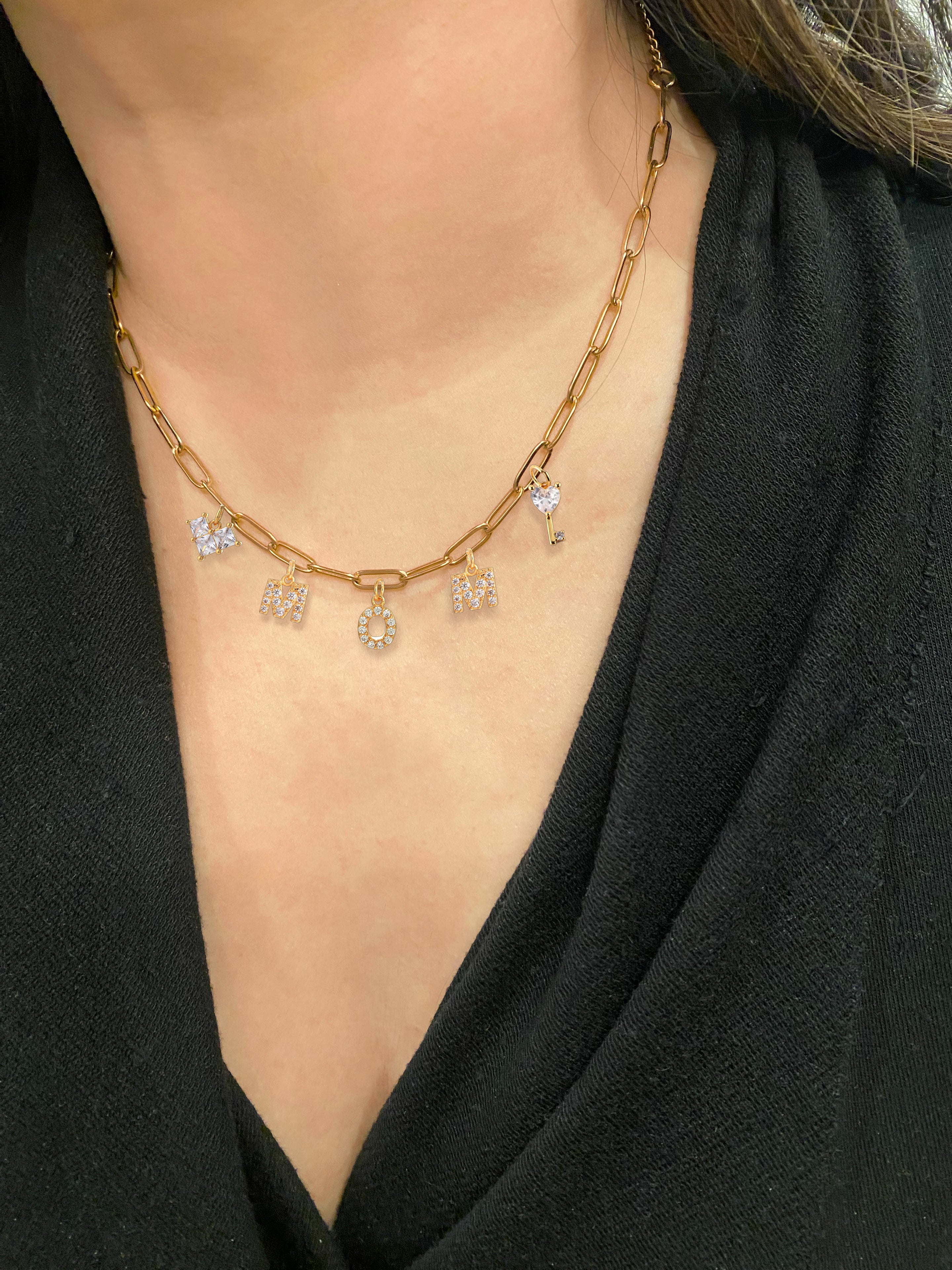Pick Your Charms! Custom Initial and Charms Necklace
