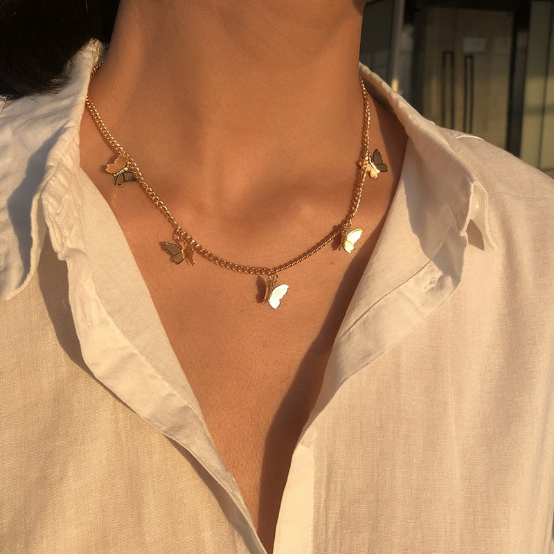 Butterfly Chain Necklace