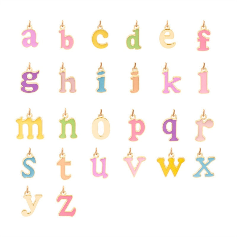 Candy Pearl Letter Custom Necklaces