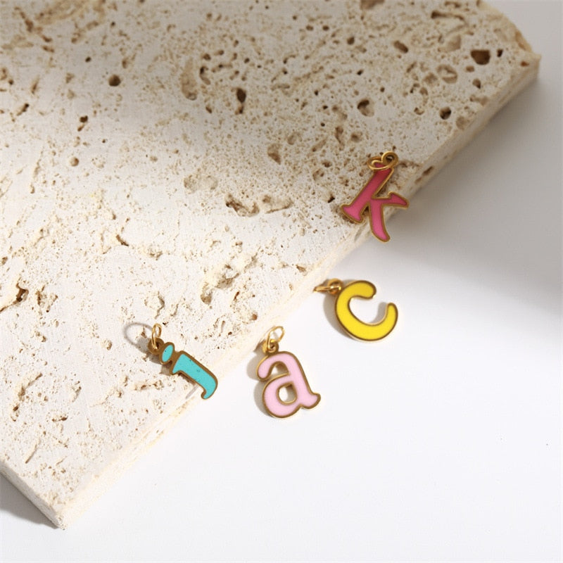 Candy Pearl Letter Custom Necklaces