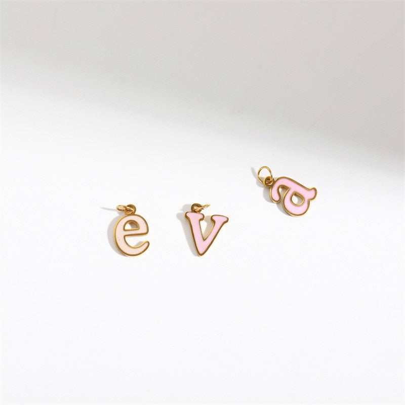 Candy Pearl Letter Custom Necklaces